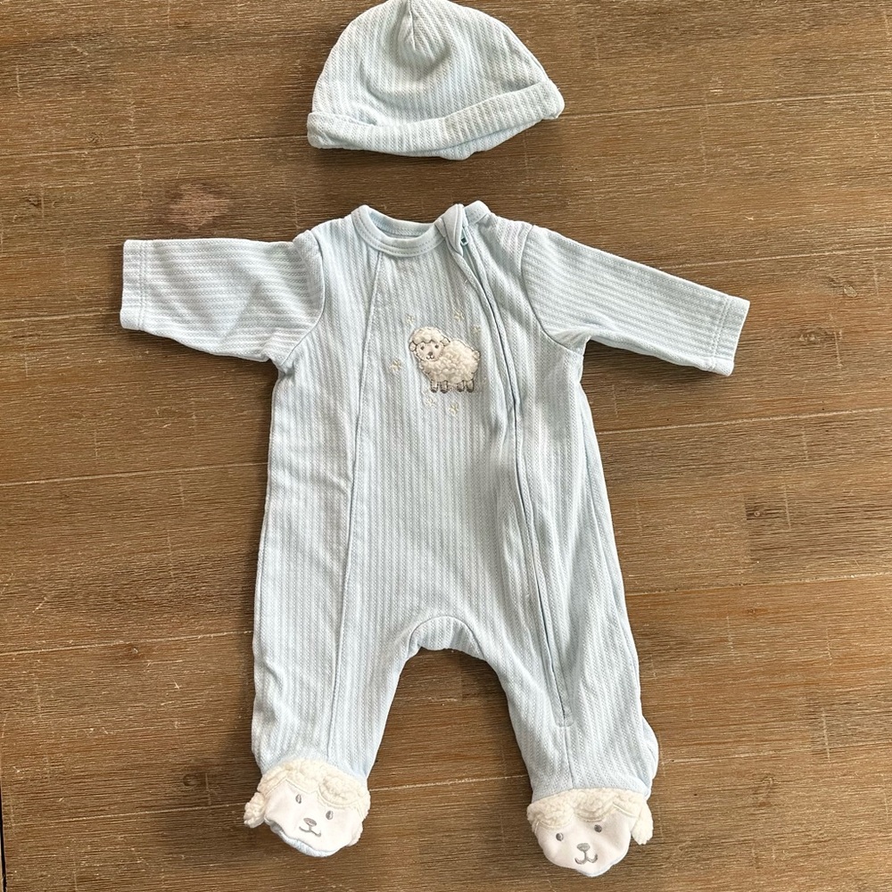 Little me newborn sleeper onesie